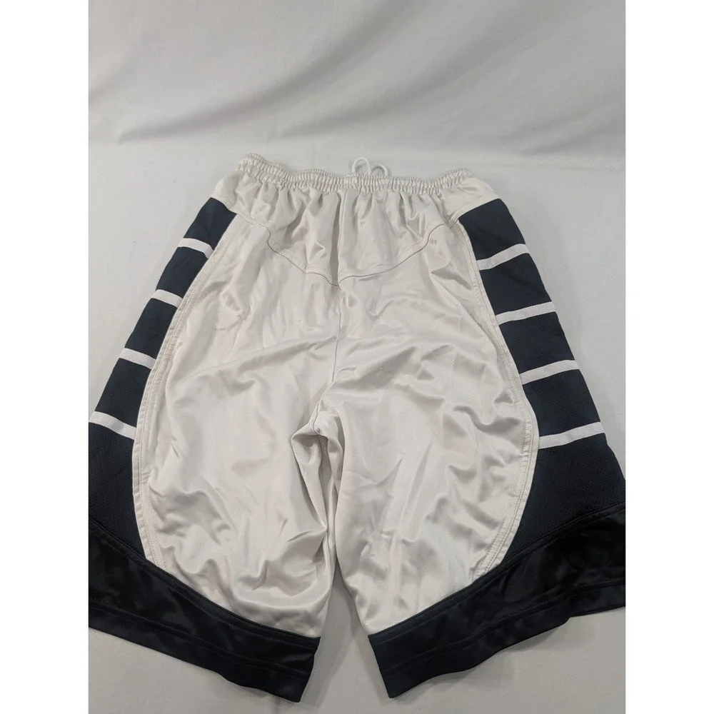 2011 Air Jordan 11 Concord Silky Dazzle Off White Black Shorts 395417-101 Mediun